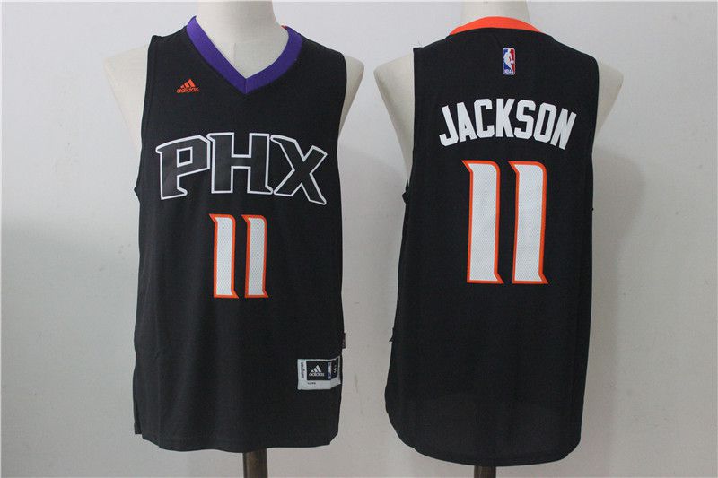 Men Phoenix Suns #11 Josh Jackson Black NBA Jerseys->sacramento kings->NBA Jersey